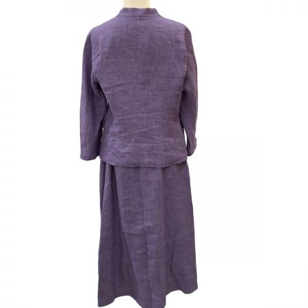  JURGEN LEHL ヨーガンレール レディース セットアップ ジャケット スカート SIZE M パープル