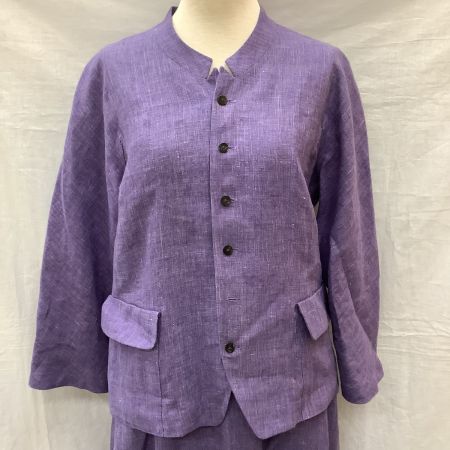  JURGEN LEHL ヨーガンレール レディース セットアップ ジャケット スカート SIZE M パープル