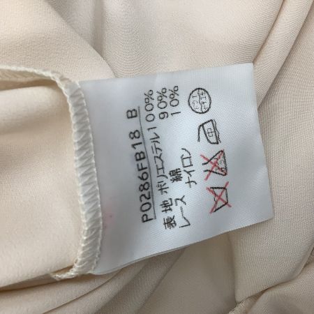 INGEBORG インゲボルグ レディース ブラウス シャツ　リボン ピコフリル レース アイボリー