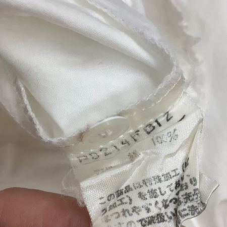 INGEBORG インゲボルグ レディース ブラウス シャツ　リボン ピコフリル レース ホワイト