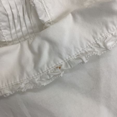 INGEBORG インゲボルグ レディース ブラウス シャツ　リボン ピコフリル レース ホワイト