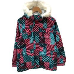 CSB シーエスビー スノーウェア ジャケット  SIZE 9 スカイブルー×ピンク×ブラック Bランク