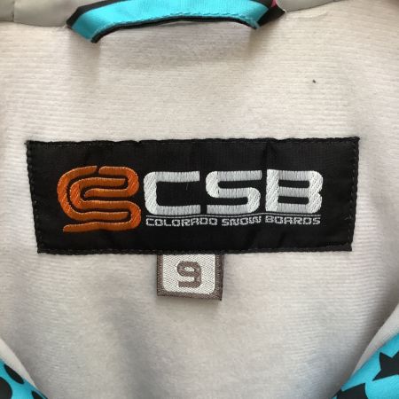 CSB シーエスビー スノーウェア ジャケット  SIZE 9 スカイブルー×ピンク×ブラック