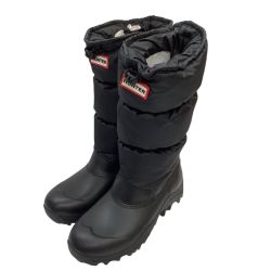 ♪♪ HUNTER ハンター レディース スノーブーツ SIZE UK6(24.5cm) ブラック Bランク
