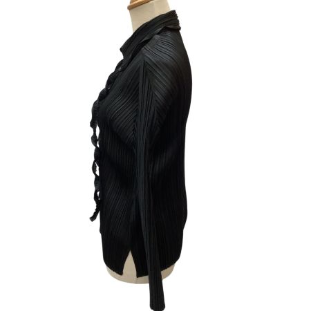 ISSEY MIYAKE イッセイミヤケ PLEATS PLEASE 変形 シャツ SIZE 3 PP43-JJ852 ブラック