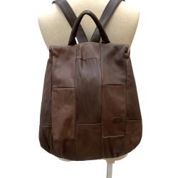 IBIZA イビサ レディース バッグ リュック レザー ダークブラウン Bランク