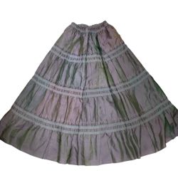 ISSEY MIYAKE HaaT イッセイミヤケ 光沢 スカート SIZE 2 HA31FG567 パープル Bランク