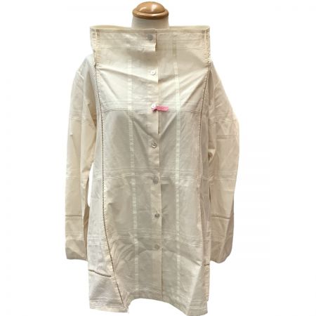  ISSEY MIYAKE  HaaT イッセイミヤケ 変形 シャツ ジャケット チェック  SIZE 2 HA11FJ577 アイボリー