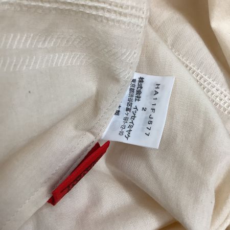 ISSEY MIYAKE  HaaT イッセイミヤケ 変形 シャツ ジャケット チェック  SIZE 2 HA11FJ577 アイボリー