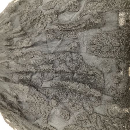  ISSEY MIYAKE HeaRT HaaT イッセイミヤケ レース スカート 花 SIZE 2 HA53FG695 ブラック