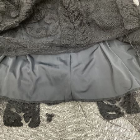  ISSEY MIYAKE HeaRT HaaT イッセイミヤケ レース スカート 花 SIZE 2 HA53FG695 ブラック