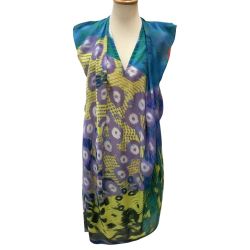 ISSEY MIYAKE イッセイミヤケ 変形 ノースリーブカットソー  ワンピース 総柄 SIZE 2 IM11FH022 Bランク