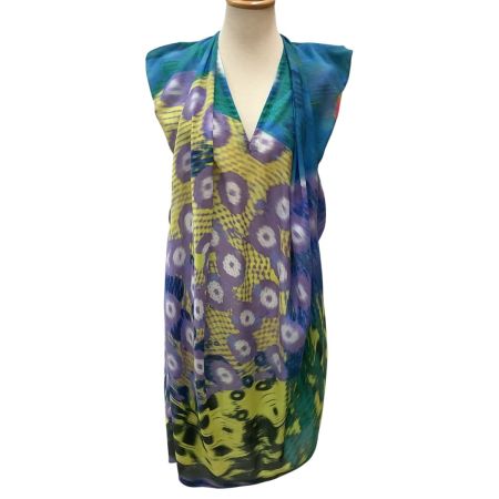 ISSEY MIYAKE イッセイミヤケ 変形 ノースリーブカットソー  ワンピース 総柄 SIZE 2 IM11FH022