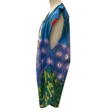 ISSEY MIYAKE イッセイミヤケ 変形 ノースリーブカットソー  ワンピース 総柄 SIZE 2 IM11FH022