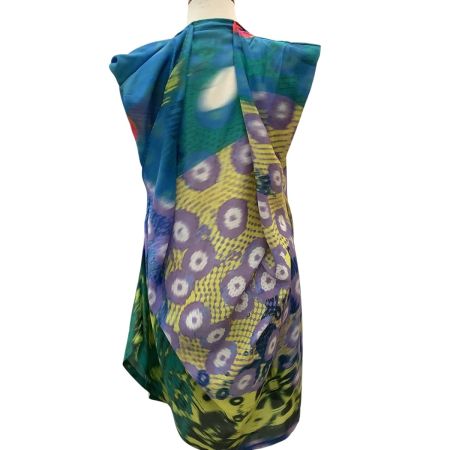 ISSEY MIYAKE イッセイミヤケ 変形 ノースリーブカットソー  ワンピース 総柄 SIZE 2 IM11FH022