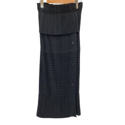 ♪♪ ISSEY MIYAKE イッセイミヤケ プリーツ 変形 スカート チェック SIZE M IM84-FG911 ブラック Bランク