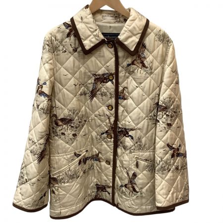  Burberrys バーバリーズ レディース キルティング ジャケット シルク SIZE 40 ベージュ