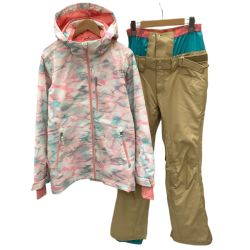 swivel スイベル レディース スノーウェア スキー スノーボード SIZE L ピンク×ベージュ Bランク
