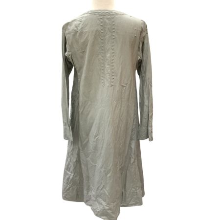 ISSEY MIYAKE HaaT  イッセイミヤケ パッチアーク 前開きボタン ワンピース  SIZE 2 HA82FH583 グレー