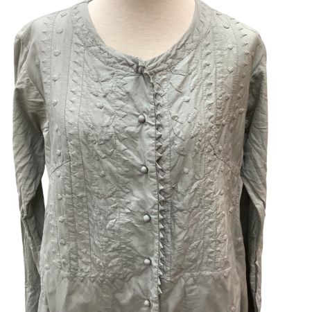 ISSEY MIYAKE HaaT  イッセイミヤケ パッチアーク 前開きボタン ワンピース  SIZE 2 HA82FH583 グレー