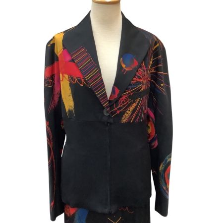 ISSEY MIYAKE イッセイミヤケ 激レア セットアップ ジャケット スカート　SIZE L IM73-FD019 ブラック