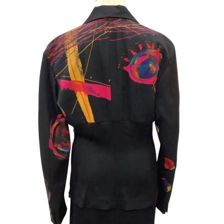 ISSEY MIYAKE イッセイミヤケ 激レア セットアップ ジャケット スカート　SIZE L IM73-FD019 ブラック