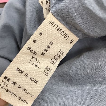  JURGEN LEHL ヨーガンレール ダウンコート SIZE M ダウン90% ライトグレー