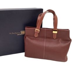 ♪♪ Burberrys バーバリーズ レディース ハンドバッグ レザー  ワインレッド Bランク