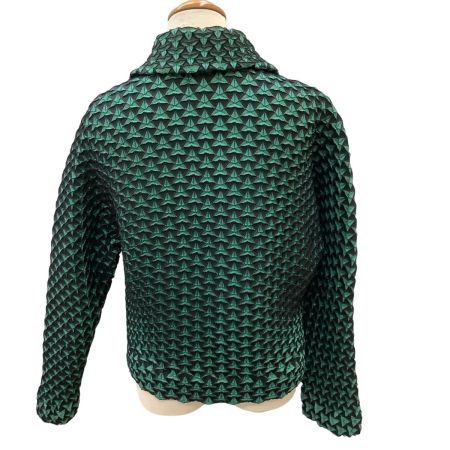 ISSEY MIYAKE イッセイミヤケ 3Dスチーム ダブルB ジャケット SIZE 2 IM54FD508 グリーン