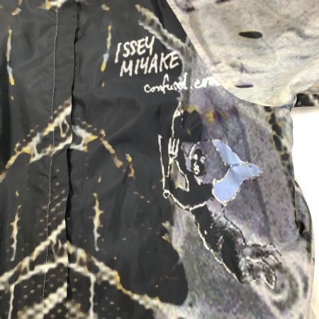ISSEY MIYAKE イッセイミヤケ 激レア 希少 変形 ロング コート SIZE 2 総柄 IM73FA517 グレー