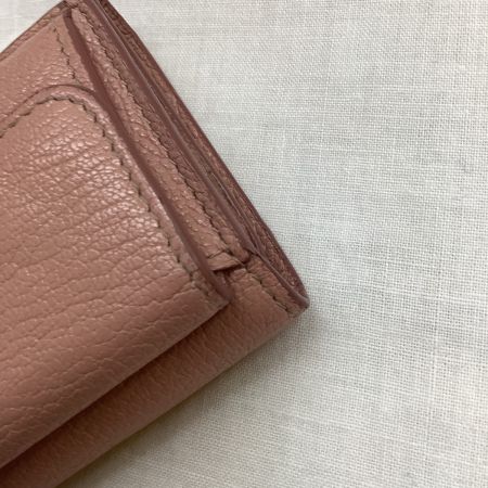 MIU MIU ミュウミュウ レディース ３つ折り財布  コンパクト財布 ピンク