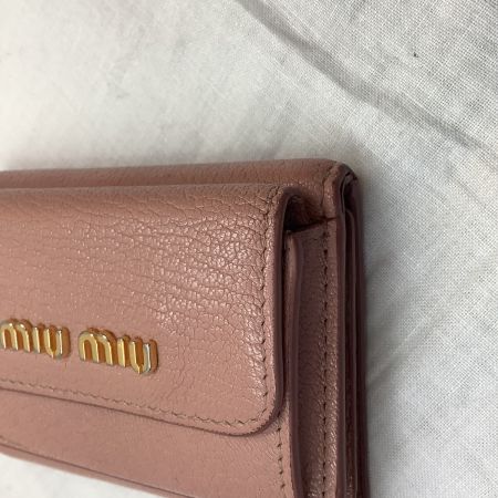 MIU MIU ミュウミュウ レディース ３つ折り財布  コンパクト財布 ピンク