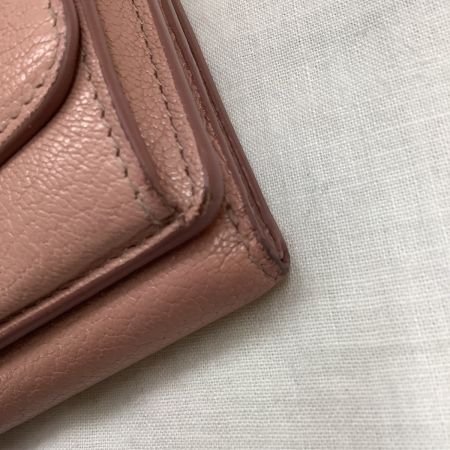 MIU MIU ミュウミュウ レディース ３つ折り財布  コンパクト財布 ピンク