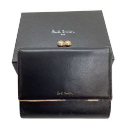 Paul Smith ポールスミス レディース がま口財布  PWD644 ブラック Bランク