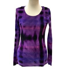 ISSEY MIYAKE イッセイミヤケ レディース カットソー グラデーション SIZE 2 IM03JK541 パープル Bランク