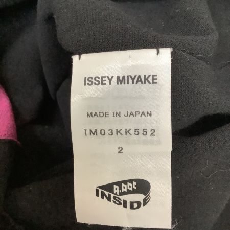 ISSEY MIYAKE イッセイミヤケ レディース カットソー スプレー柄　SIZE 2 IM03KK552 ブラック