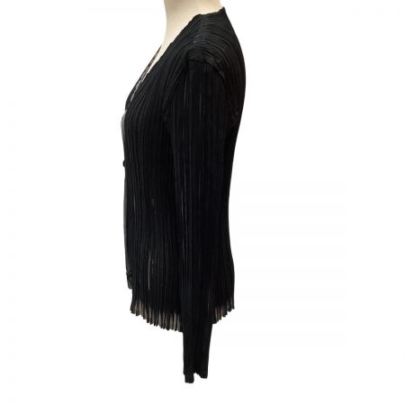  ISSEY MIYAKE FETE イッセイミヤケ ジャケット カーディガン SIZE 2 IF72FJ223 ブラック