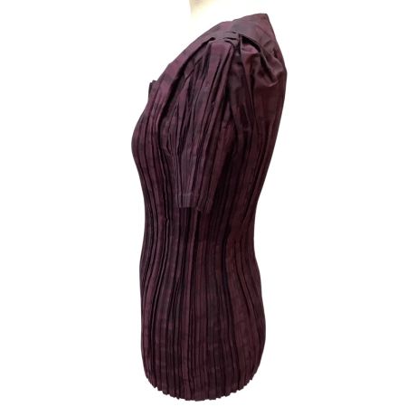 ISSEY MIYAKE イッセイミヤケ 変形 プリーツ カットソー SIZE 2 まだら IM03FJ701 パープル