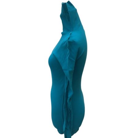 ISSEY MIYAKE イッセイミヤケ 変形 タートルネックカットソー SIZE 2 IM01KK904 スカイブルー