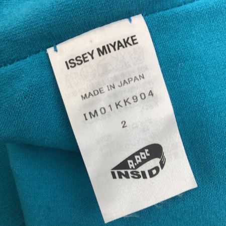 ISSEY MIYAKE イッセイミヤケ 変形 タートルネックカットソー SIZE 2 IM01KK904 スカイブルー