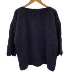ISSEY MIYAKE イッセイミヤケ レディース アルパカ  ニット セーター SIZE 2 IM84KN506 ネイビー Cランク