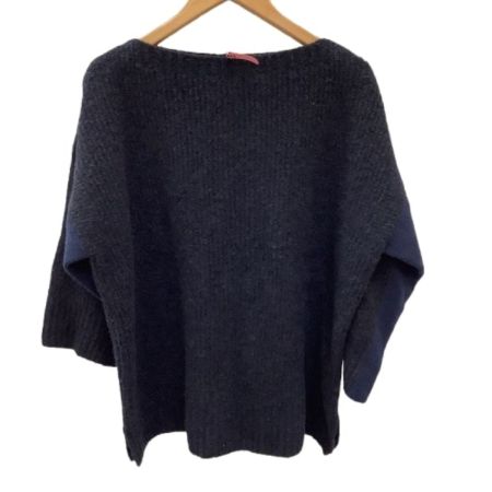 ISSEY MIYAKE イッセイミヤケ レディース アルパカ  ニット セーター SIZE 2 IM84KN506 ネイビー