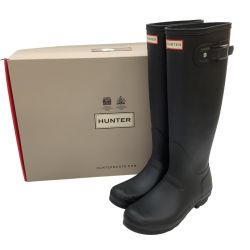 ♪♪ HUNTER ハンター レディース ロングブーツ SIZE UK6(24.5cm) ブラック Bランク