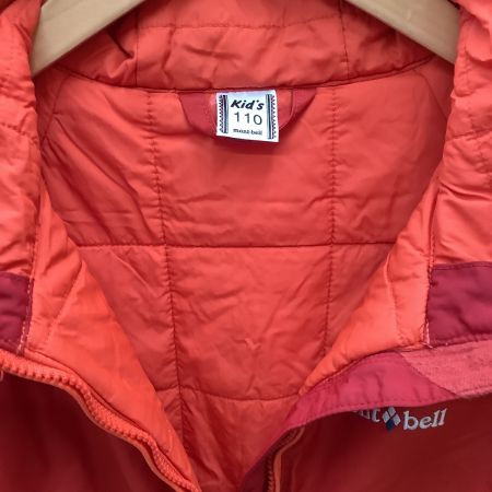  mont･bell モンベル キッズ スノーウェア つなぎ SIZE 110cm レッド×オレンジ