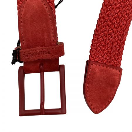  1piu1uguale3 ウノ ピゥ ウノ ウグァーレ トレ 未使用 タグ付き メンズ ベルト レッド