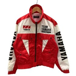♪♪ YAMAHA ヤマハ Vintage 激レア レーシングチームジャケット SIZE L レッド×ホワイト Bランク
