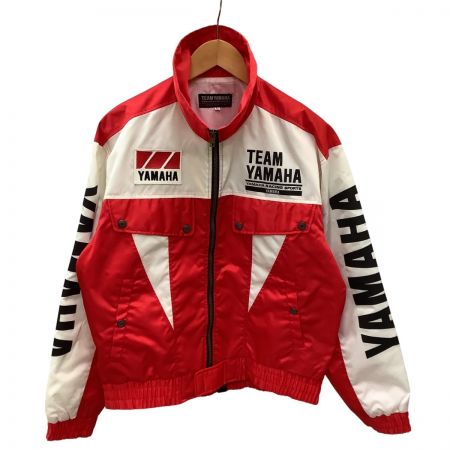  YAMAHA ヤマハ Vintage 激レア レーシングチームジャケット SIZE L レッド×ホワイト