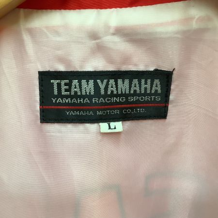  YAMAHA ヤマハ Vintage 激レア レーシングチームジャケット SIZE L レッド×ホワイト