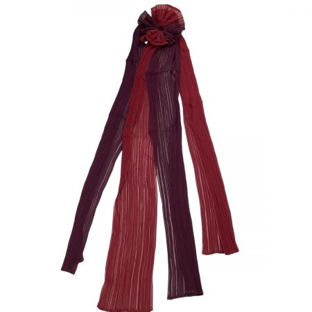  ISSEY MIYAKE イッセイミヤケ PLEATS PLEASE スカーフ PP72-AD341 レッド