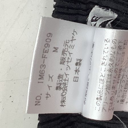  ISSEY MIYAKE イッセイミヤケ 変形 段 プリーツ ベスト SIZE M IM63-FE909 ブラック
